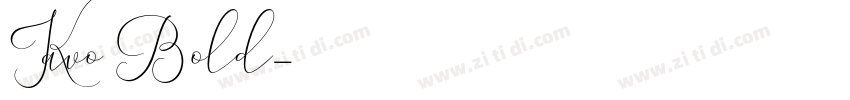 Kavo Bold字体转换
